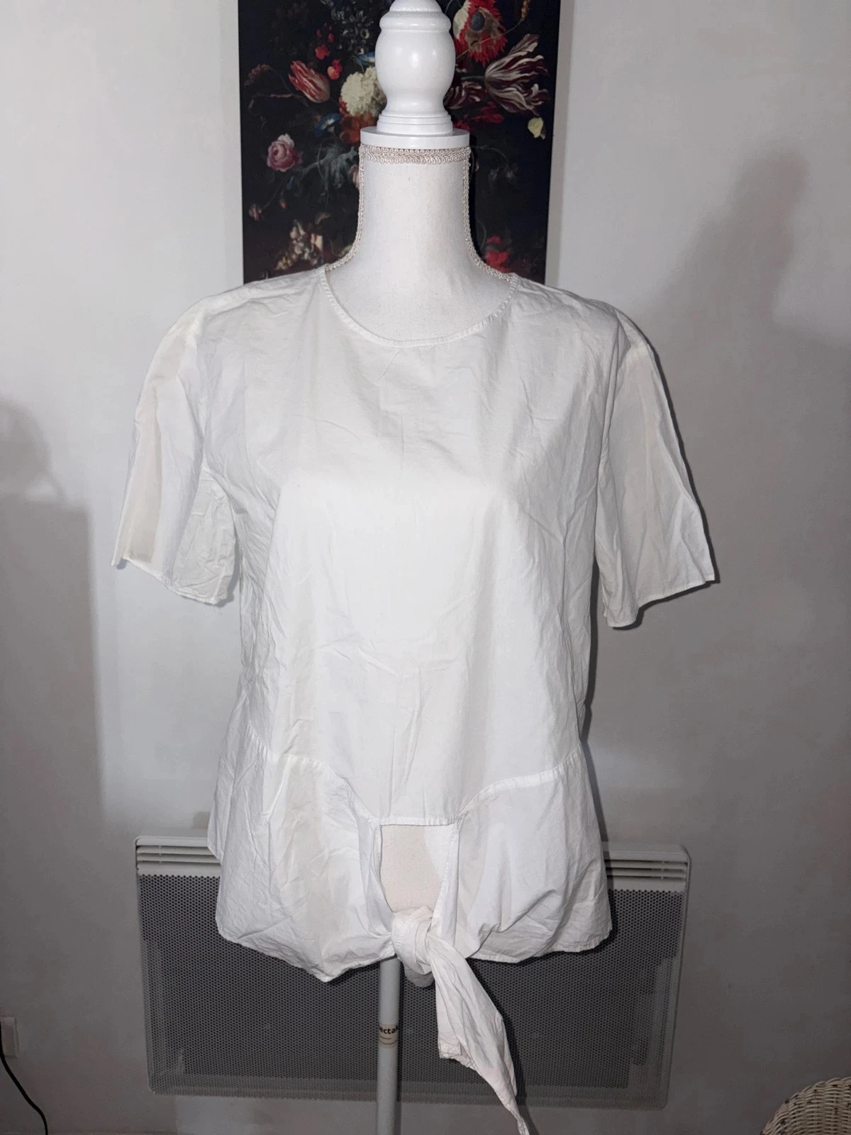 Blouse à manches courtes blanche Promod taille XXL / 44